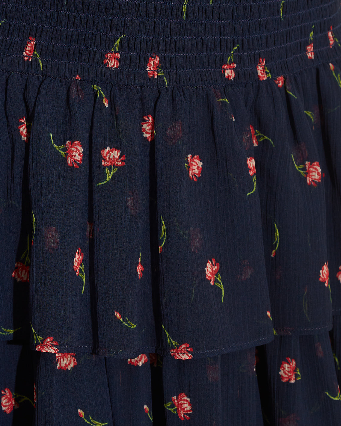 Alana Tiered Dress in Ditsy Autumn Flowers
