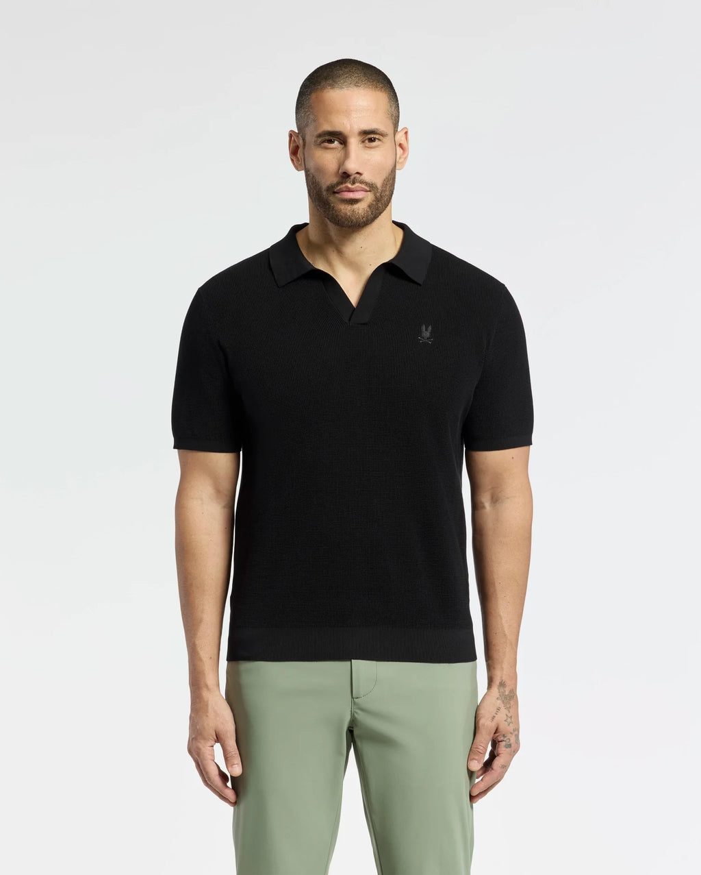 MENS LEETON KNIT POLO SHIRT - B6E562F200