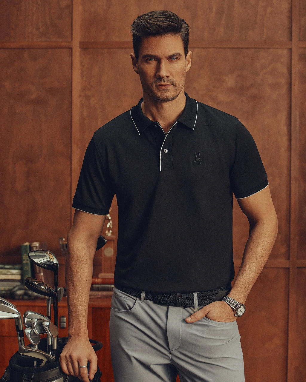 MENS BRYCE PERFORMANCE PIQUE POLO SHIRT - B6K486F200