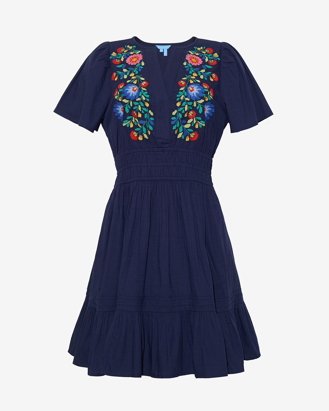 Wilson Mini Dress with Floral Embroidery